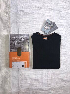 Icebreaker - 100% merino Kids Long Sleeve Crew - 12 yrs